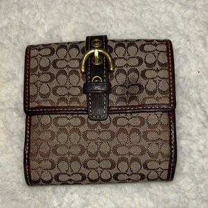 Coach Brown Signature SoHo Wallet. True Classic